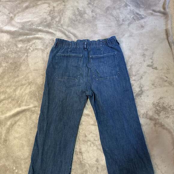 J. Crew Paper-Bag Jean in Cape Navy Wash - Picture 6 of 6